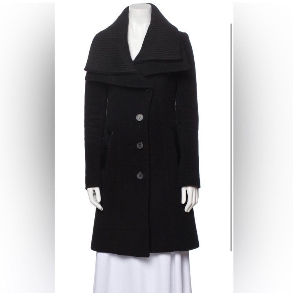 Mackage Coat Mona Wool Cashmere Peplum Jacket - Picture 12 of 14